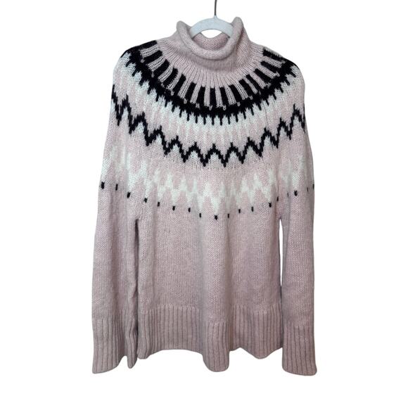 A.L.C. Ruby mock neck fair isle oversized sweater size medium NEW - Picture 7 of 16